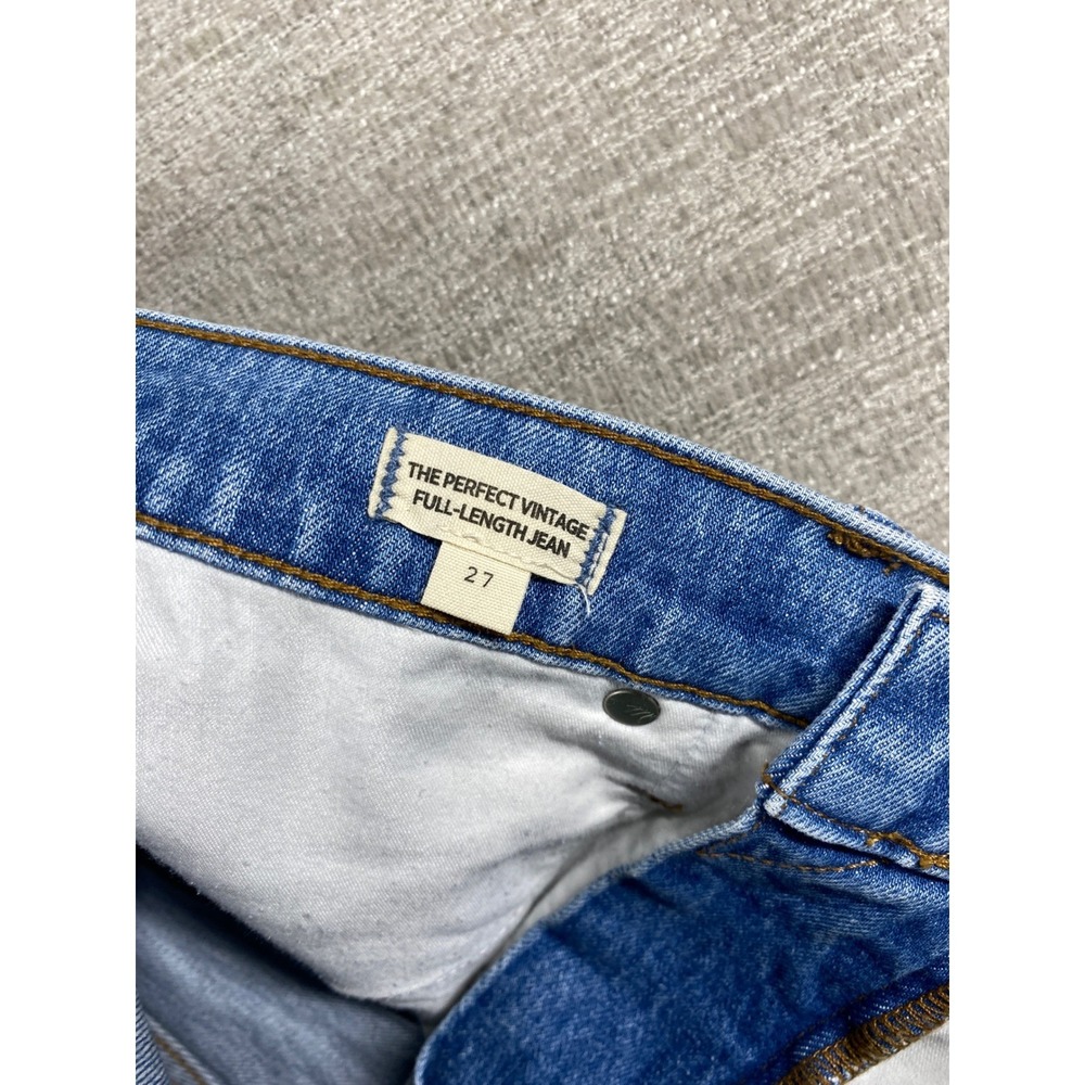 Madewell Perfect Vintage Full Length Jean Women 27 Blue Denim High Rise Casual - Picture 4 of 13